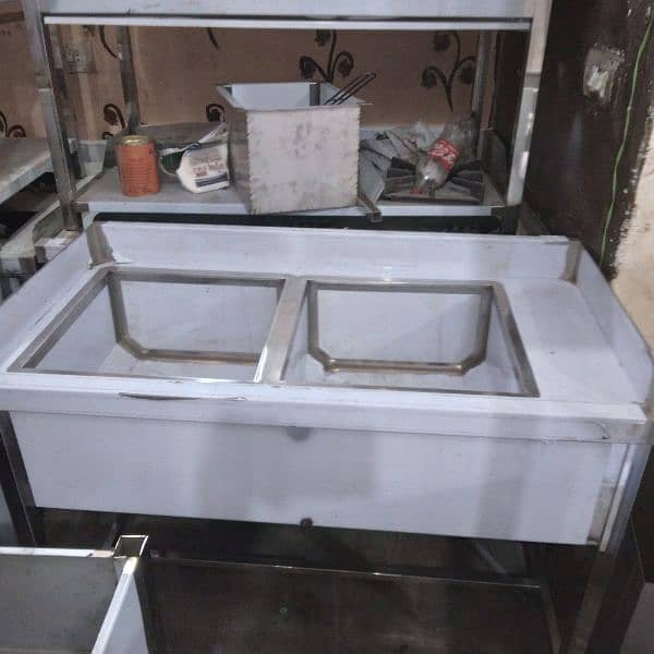 washing sink double stainless Steel non magnet 24x48 0