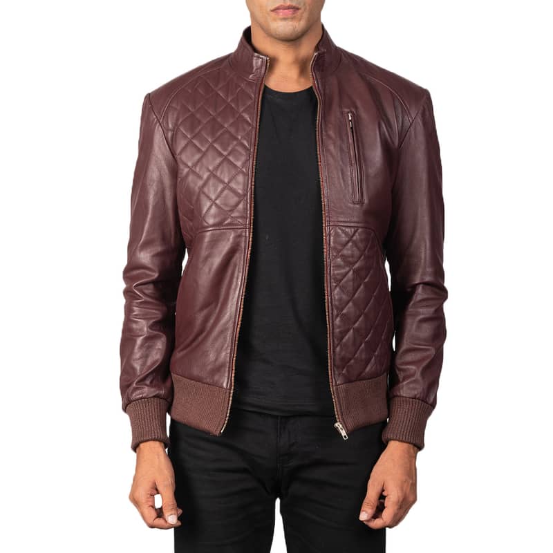 Samsung Black Rebel leather jacket for men The Classic SNAP BUTTON 4