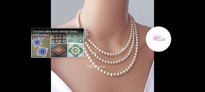 pearl 3 layered. necklace