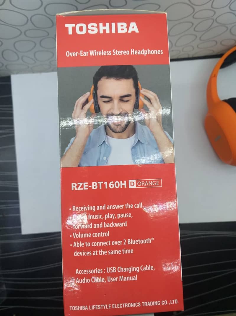 TOSHIBA wireless headphone RZE-BT160H 2