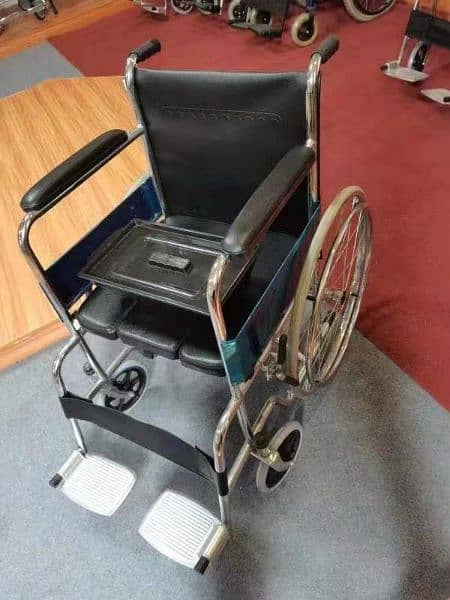 wheelchair folding orthopedic. reclining high back. elevating footres. 4