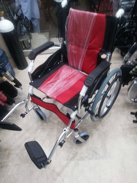 wheelchair used foldable pvc upholestry 8" front&24" rear wheel 10