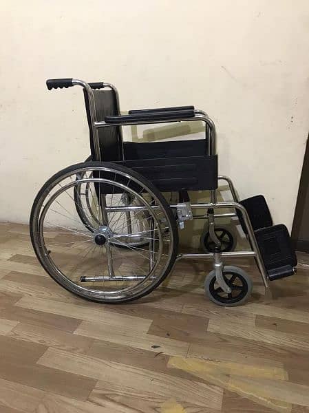 wheelchair used foldable pvc upholestry 8" front&24" rear wheel 6