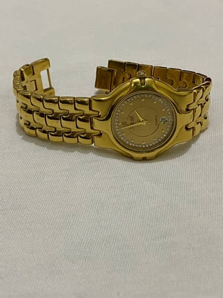 Swistar swiss quartz shop 18k gold plated