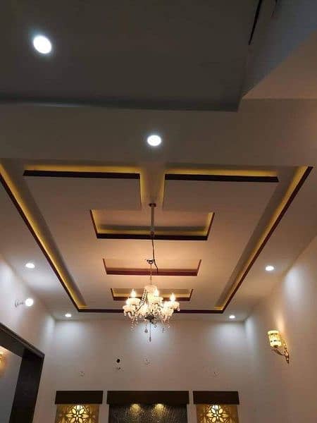 POP Ceiling/Pvc Wall Paneling Roof Ceiling/Gypsum Ceiling/ 15