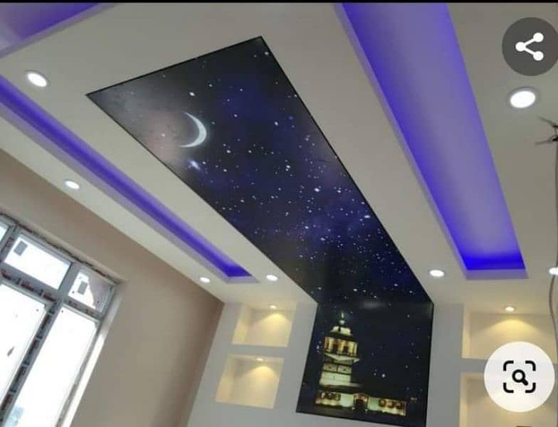 POP Ceiling/Pvc Wall Paneling Roof Ceiling/Gypsum Ceiling/ 3