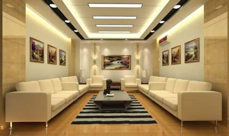 POP Ceiling/Pvc Wall Paneling Roof Ceiling/Gypsum Ceiling/ 9