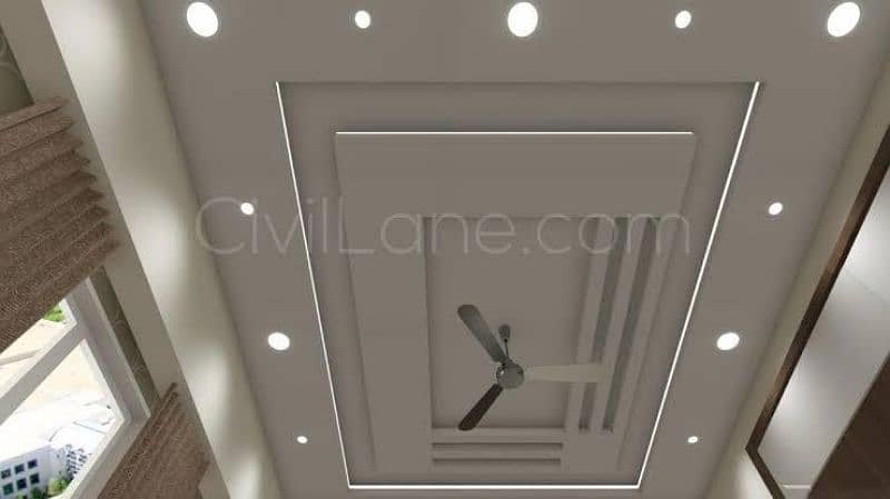 POP Ceiling/Pvc Wall Paneling Roof Ceiling/Gypsum Ceiling/ 12