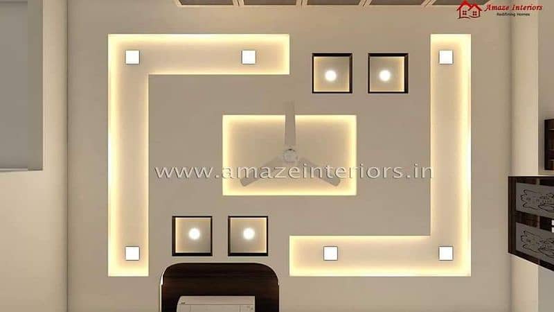 POP Ceiling/Pvc Wall Paneling Roof Ceiling/Gypsum Ceiling/ 14