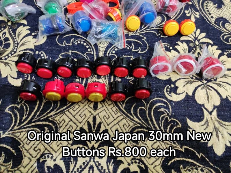 Arcade Joystick Gamepad Sanwa Crown Imported Accessories 15
