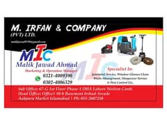 M IRFAN AND COMPANY private LIMITED.