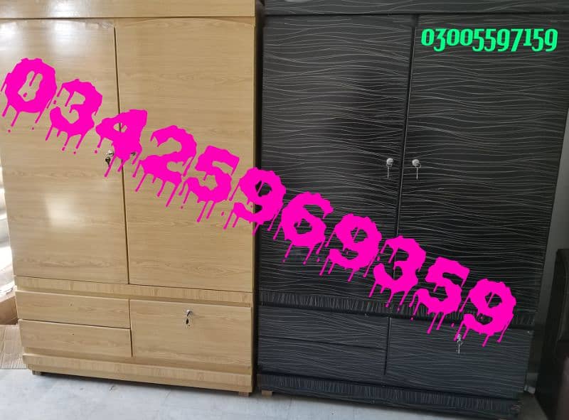 cupboard almari 6-4ft wardrobe showcase home hostel furniture dressing 0