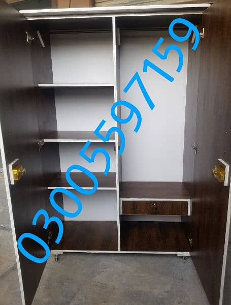 cupboard almari 6-4ft wardrobe showcase home hostel furniture office 2