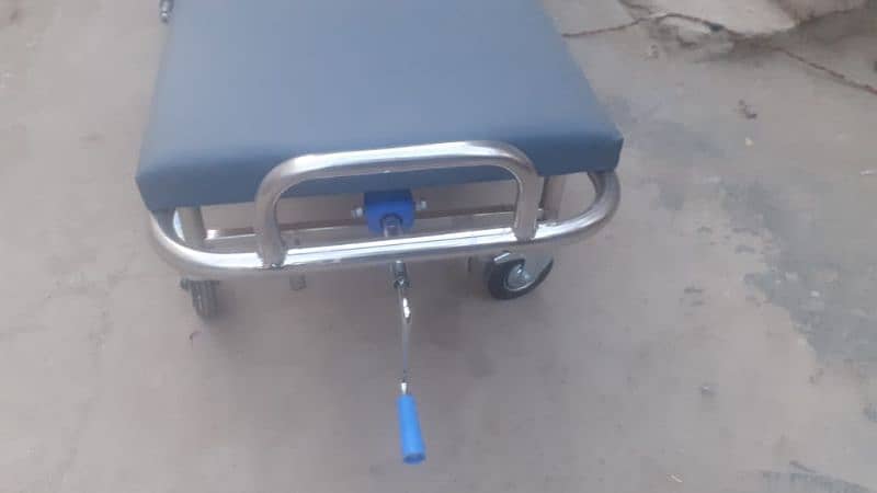 stretcher trolley patient transfer mobile stretcher mount 5" wheels 9