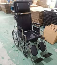 wheelchair folding orthopedic. reclining high back. elevating footres.