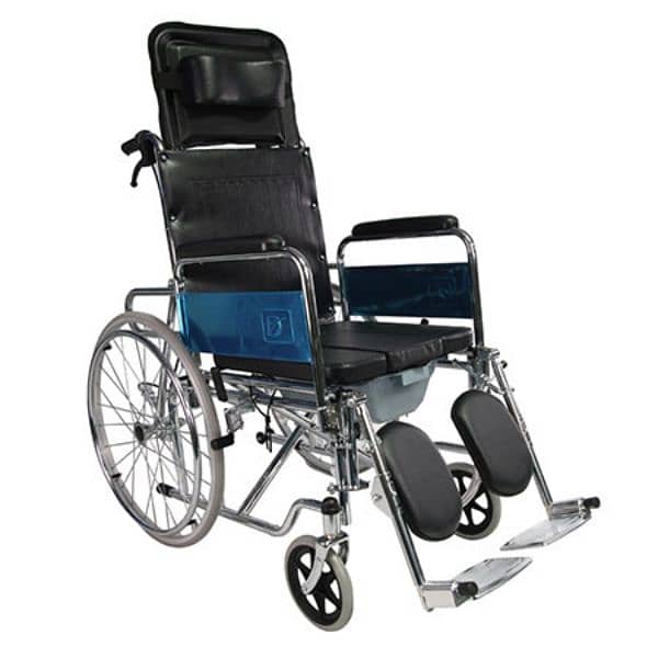 wheelchair folding orthopedic. reclining high back. elevating footres. 13