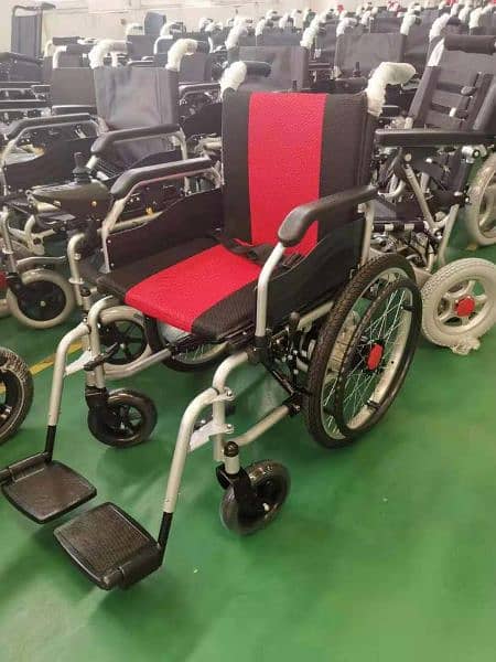 wheelchair electric motorized remote controlled foldable frame battery 4