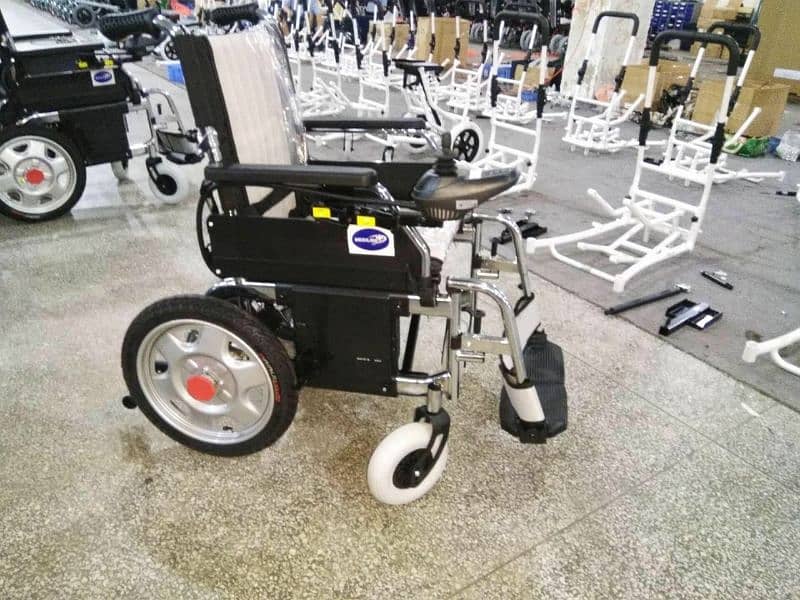 wheelchair electric motorized remote controlled foldable frame battery 8