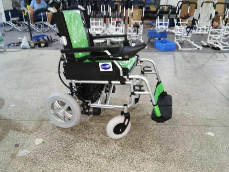 wheelchair electric motorized remote controlled foldable frame battery 9