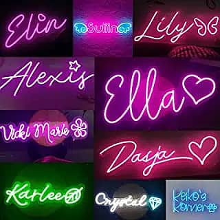 Custom NEON LIGHT Signs | LED NEON SIGNS For Home Decor and Birthday ...