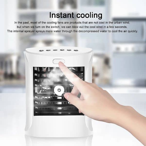 12V PORTABLE RECHARGEABLE AIR COOLER HUMIDIFIER 6