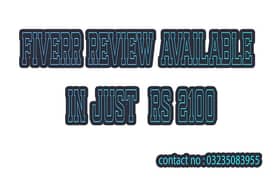 Fiverr review available in just Rs 2100