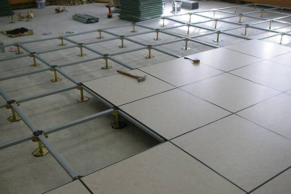 Raised floor cement core wood core 1