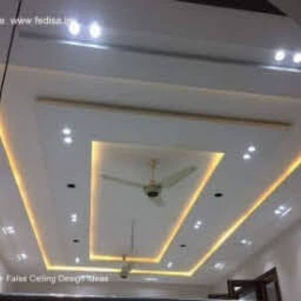 pop ceiling and gypsum board and partition 8