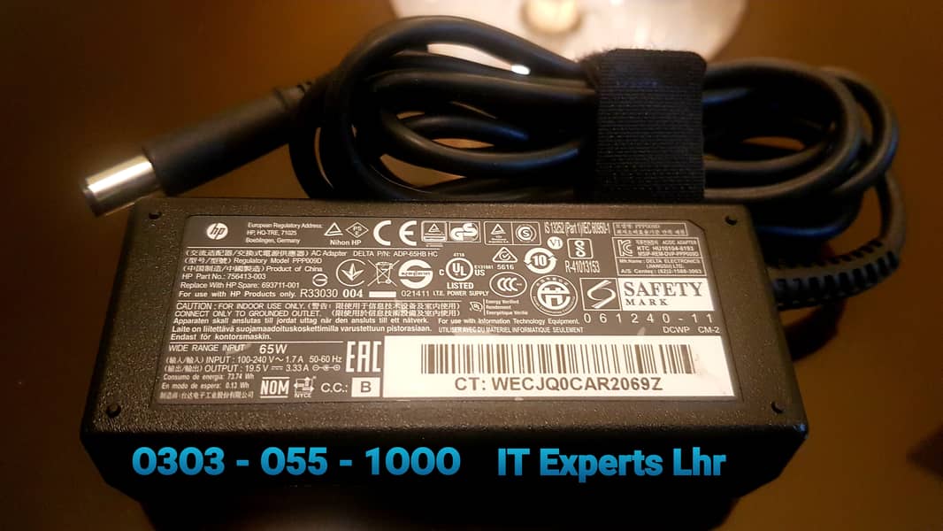 HP Laptop Charger Orginal Box Pulled 45w 65w 90w 120w 150w 200w 230w 6