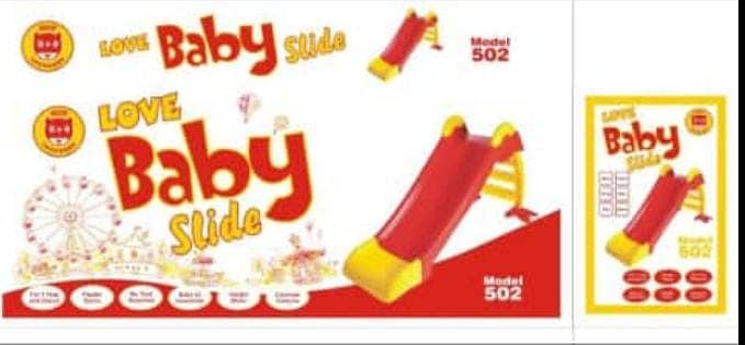 Kids Baby Slide 502 Large Size 3 Step Baby Slide With Basket Space Pla 0