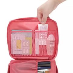 Travel Cosmetic Makeup Toiletry Bag Nylon & Polyester Portable Foldabl