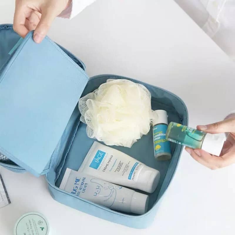 Travel Cosmetic Makeup Toiletry Bag Nylon & Polyester Portable Foldabl 2