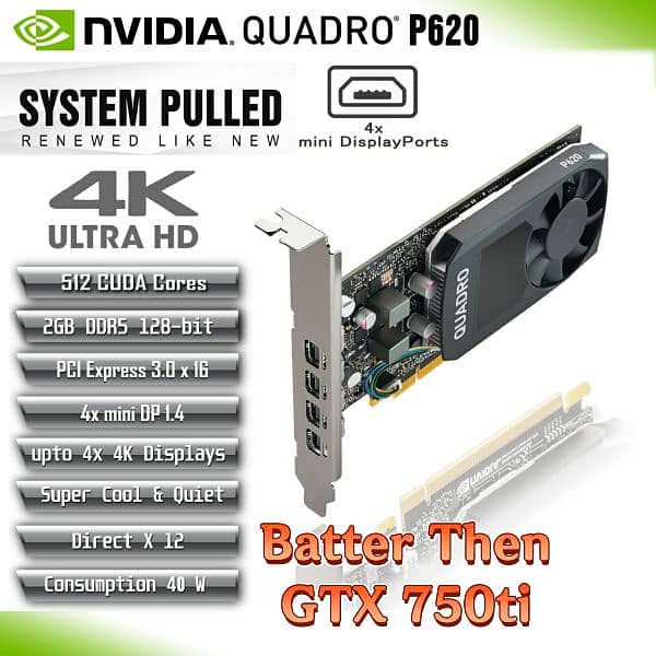 Nvidia Quadro P2000, P4000, P600, M5000, New Stock Available. 9