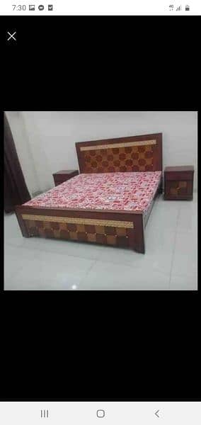 Double bed / bed set / Side Tables / Dressing Tables / bed / Furniture 19