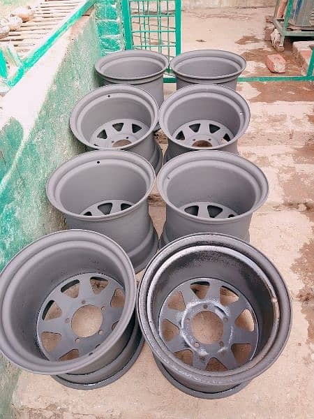 steel deep rims For car And jeep available CoD All of Pakisn 1