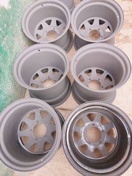 steel deep rims For car And jeep available CoD All of Pakisn 3