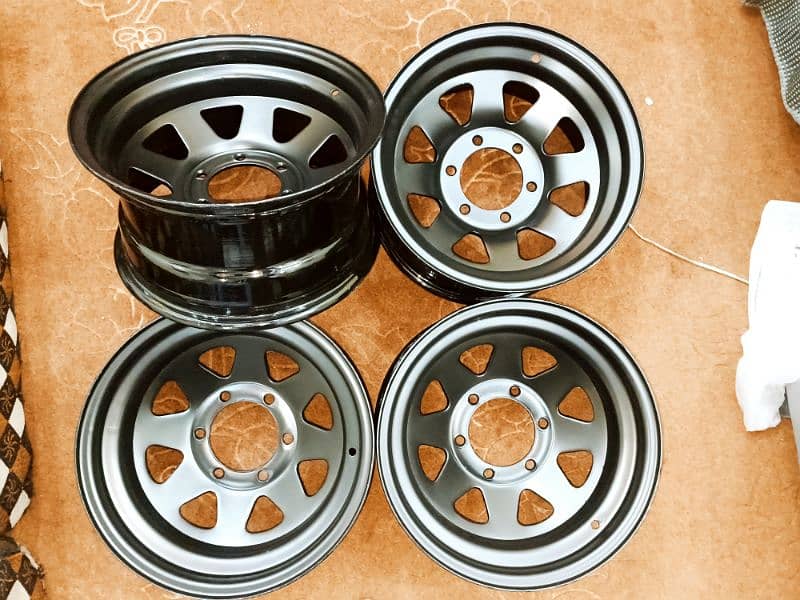 steel deep rims For car And jeep available CoD All of Pakisn 9