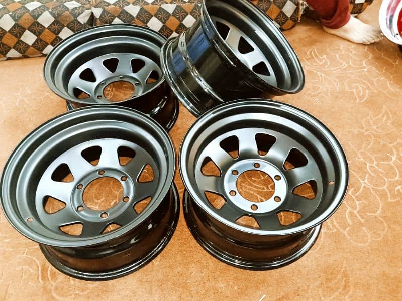 steel deep rims For car And jeep available CoD All of Pakisn 10