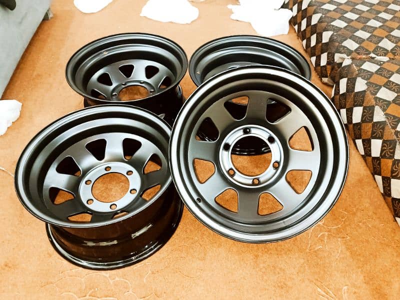 steel deep rims For car And jeep available CoD All of Pakisn 11