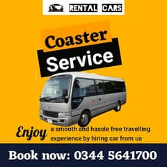 New models coaster for rent van/bus/coach for rent/booking