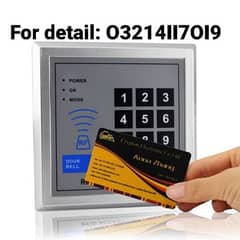Electric magnetic bolt lock keypad Card and code access control device