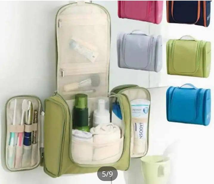 Cosmetic Professional Makeup Pouch - Hanging Travel Toiletry Bag 1
