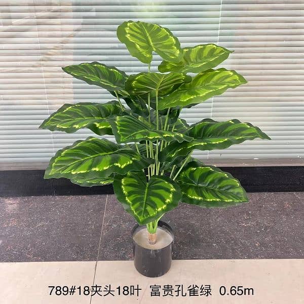 Artificial big leaf mini plant 4