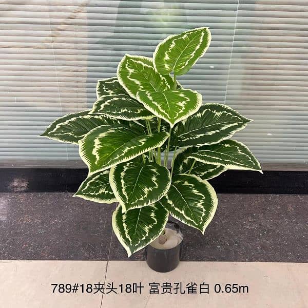 Artificial big leaf mini plant 5