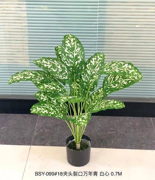 Artificial big leaf mini plant 6