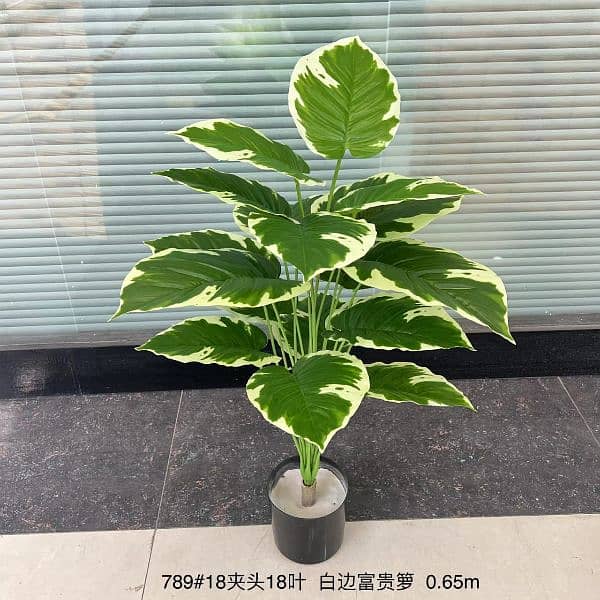 Artificial big leaf mini plant 0