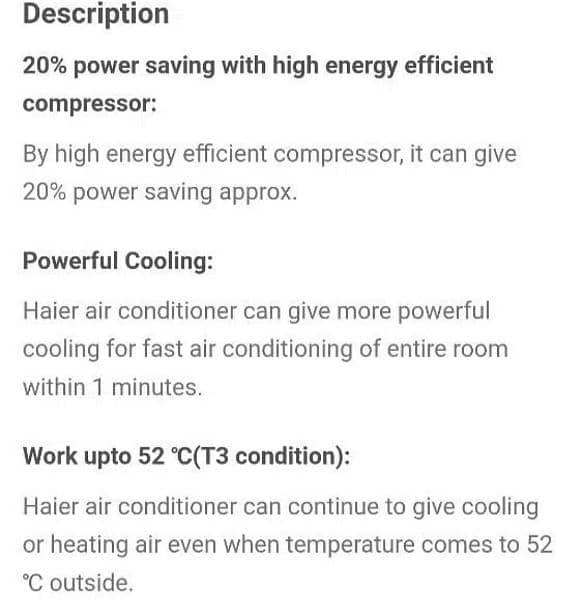Haier Split AC 1.5 Ton energy saver series Not Inverter 5