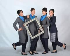 Air hostess and ground staff