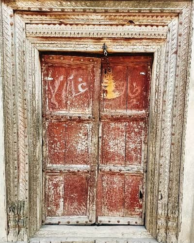 Original Diyar Wood Door Antique