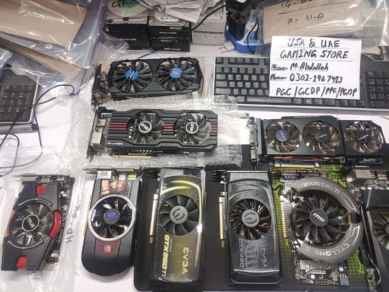 ALL 1GB 2GB 3GB AND 4GB GAMING GRAPHICS CARD AVAILABLE IN QUANTITY 4